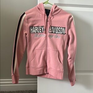 Harley-Davidson Pink Zip-Up Hoodie Jacket